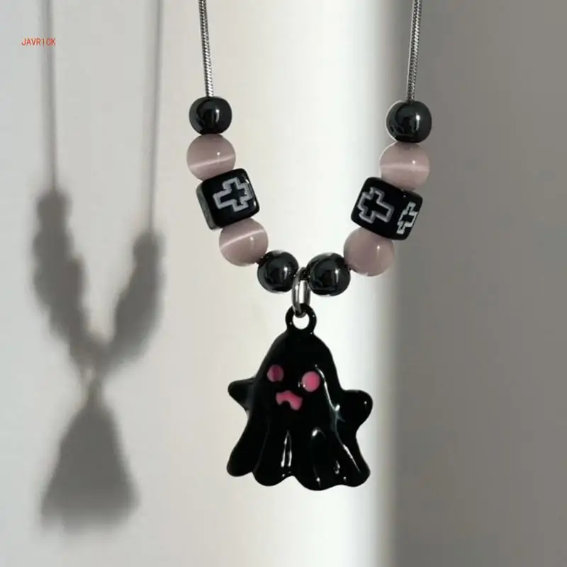 

N1HE Black Spectre Подвеска из бисера Универсальный темперамент Змеиная кость Ключицы