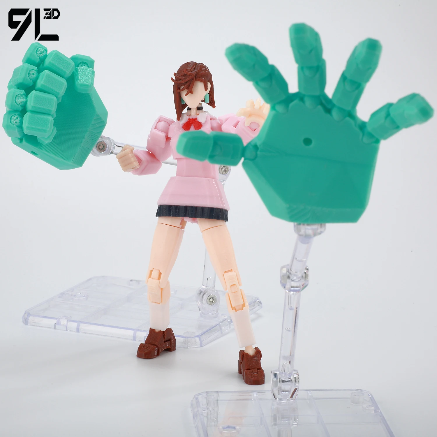 9L3D Printed Articulated Figure Lucky Dummy 13 Momo Ayase Little