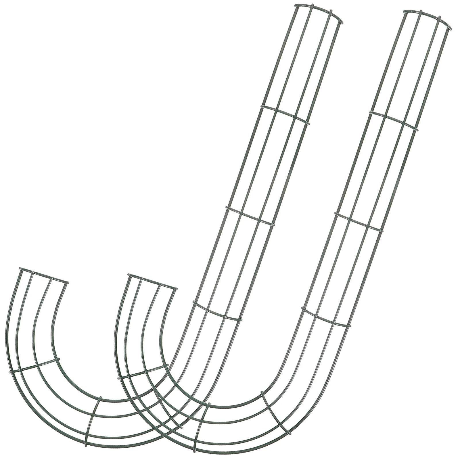 

Christmas Wire Wreath Frame Candy Cane Shaped Wreath Frame Holiday Metal Wire Flower Wreath Form J Letter Making Ring Diy