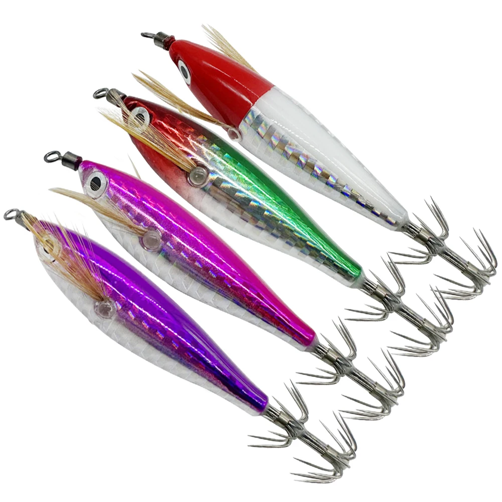 Luminous Fishing Bait Octopus Cuttlefish Fishing Bait Squid Hook Lure Hook Fishing Tackles Squid Jig Baits for Fishing