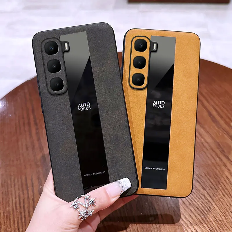 Luxury Leather Anti-Drop Case - Simple Business Style Cover