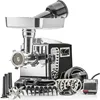 STX Turboforce II "Platinum" w/Foot Pedal Heavy Duty Electric Meat Grinder & Sausage Stuffer: 6 Grinding Plates, 3 S/S Blades 1