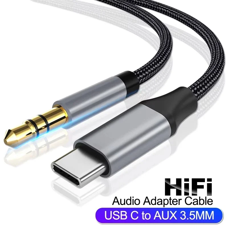 Universal Type-C to 3.5mm Audio Adapter Cable