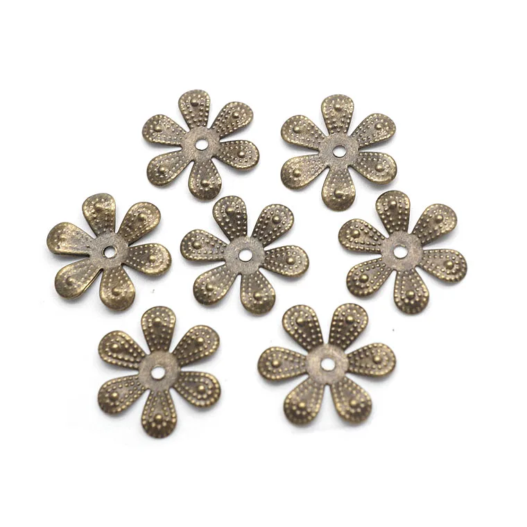 50 Stück 18 mm Perlen, Blumenkappen, passend für runde Perlen, Schmuckherstellung, Zubehör, 50 Stück, HK123 – Detail 4