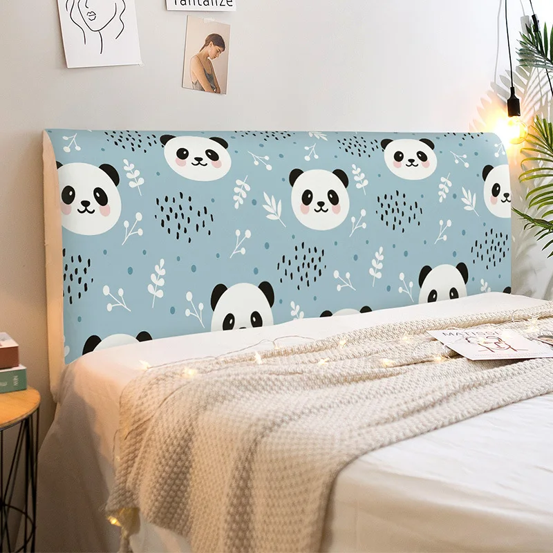 Rocket Planet Elastic All-inclusive Bed Head Cover Printed Cartoon Universal Dust-Proof Bedroom Living Room Sofa Headboard Cover