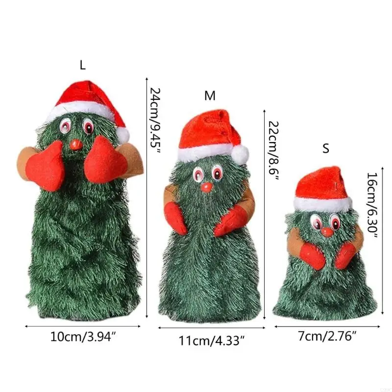 G99C Dancing Christmas Tree With Music Rotating Kids Toy Christmas Singing Electric Tree Prank prop