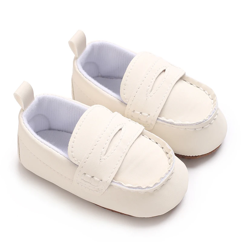 Description Picture 4 of itemSolid Color Baby Casual Soft Soled Walking Shoes Suitable For 0-1 Year Old Infants And Toddlers Bean Shoes And Forefoot Shoes