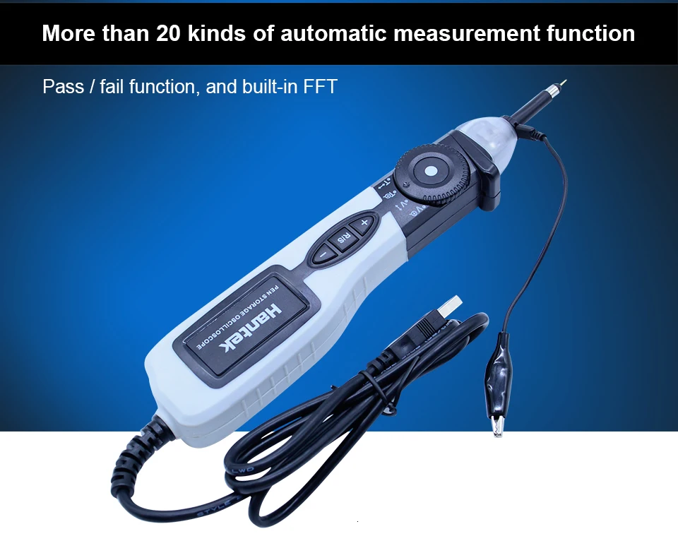 Hantek PSO2020 Portable Pen Storage USB Oscilloscope 20MHz Bandwidth 96MSa/s Dia