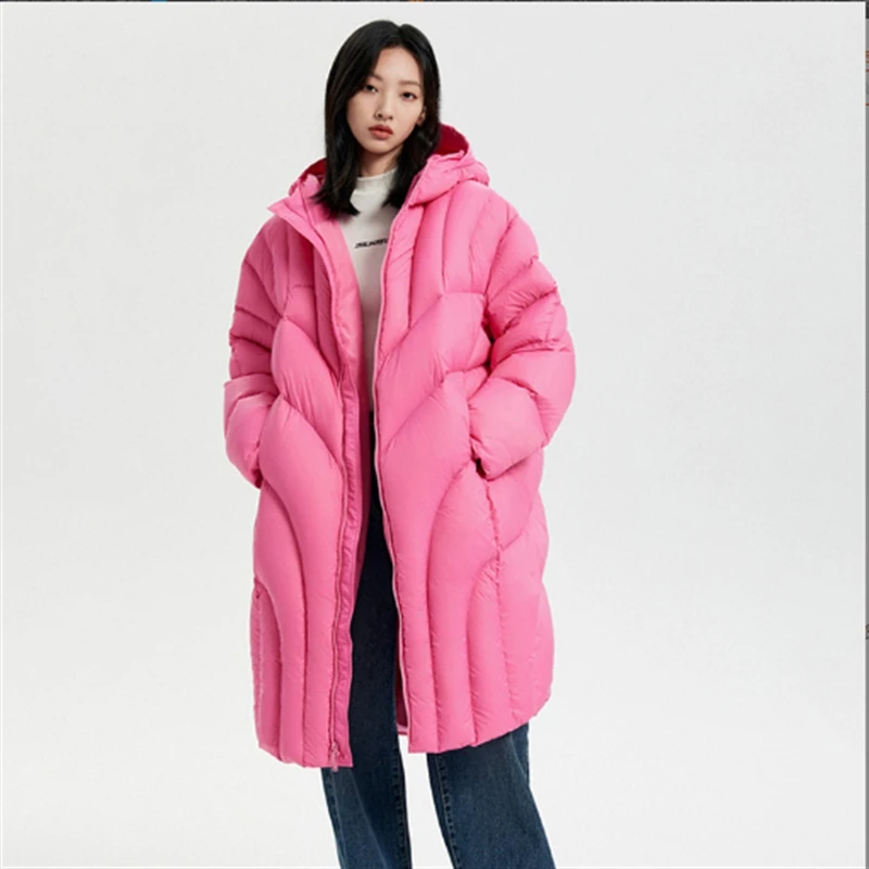 newest-casual-loose-solid-duck-down-coat-women-winter-hooded-long-sleeve-midi-puffer-lightweight-jacket