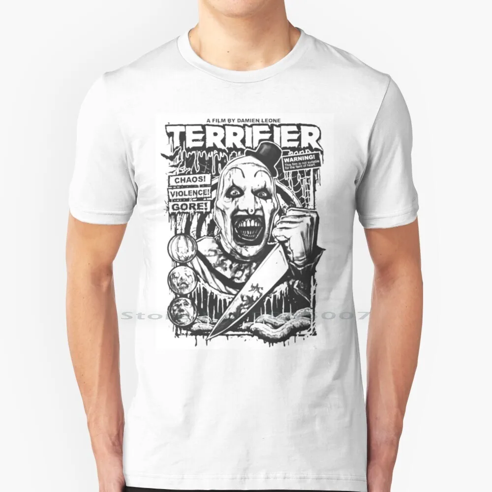 Terrifier Movie Horror Art The Clown T Shirt Cotton 6Xl Art The Clown Clown Trending Horror Movie Horror Art Movie Art Spaventoso