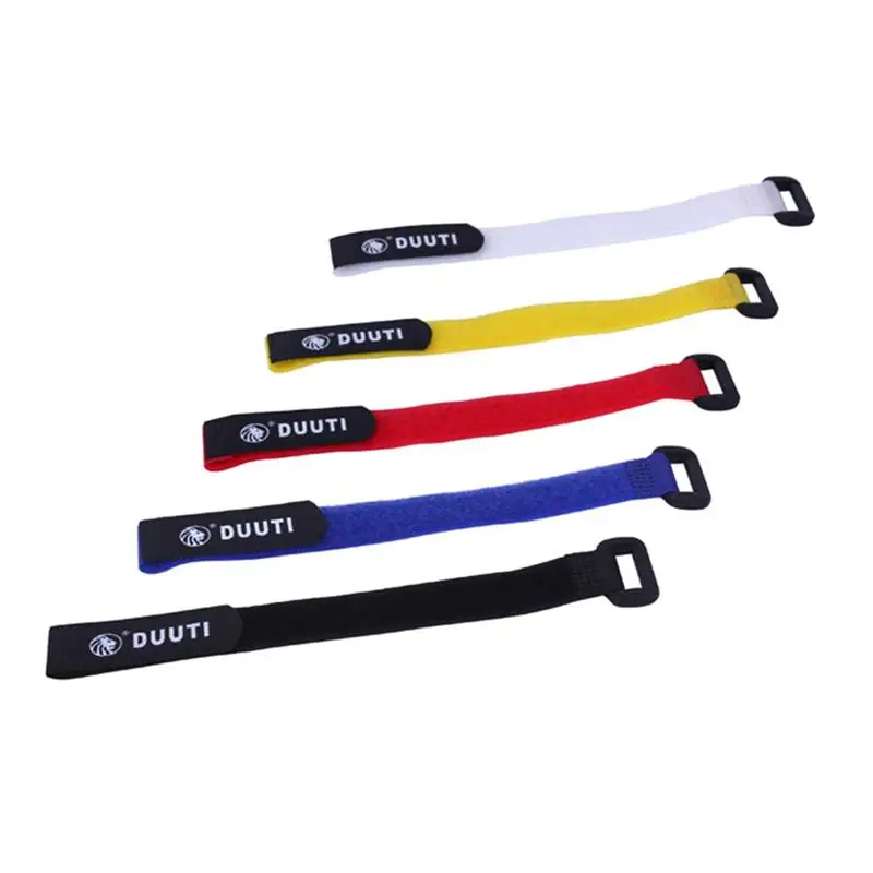 5Pcs Road Bike Handlebar Strap Bicycle Handlebar Fixed Tape Fishing Rod Tie Holder Strap Suspenders Fastener Hook Loop Ties