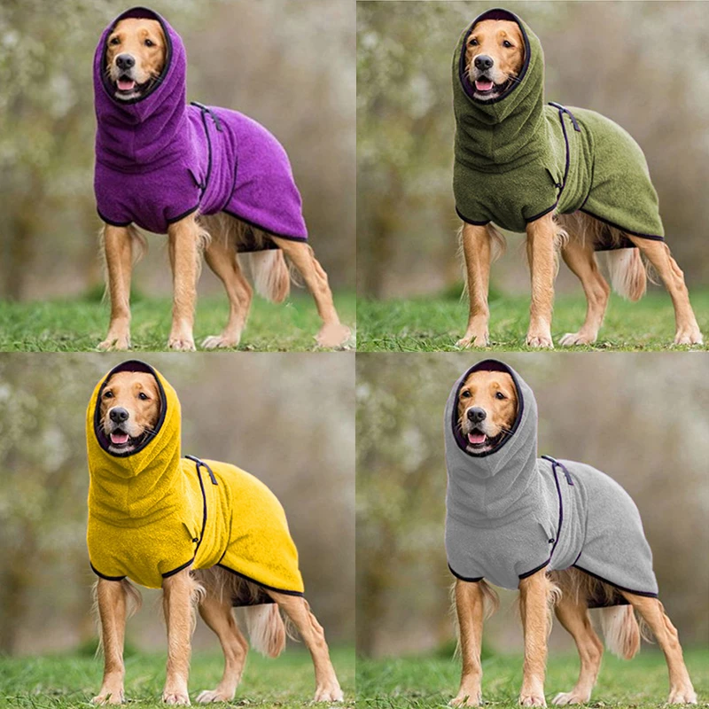 Ispessimento Cane Pippy Panni Pet Dog Accappatoio Cappotto Dog Thing Warmer Hoode Towelling Abbigliamento Cappello Asciugatura Triever Accappatoio Col