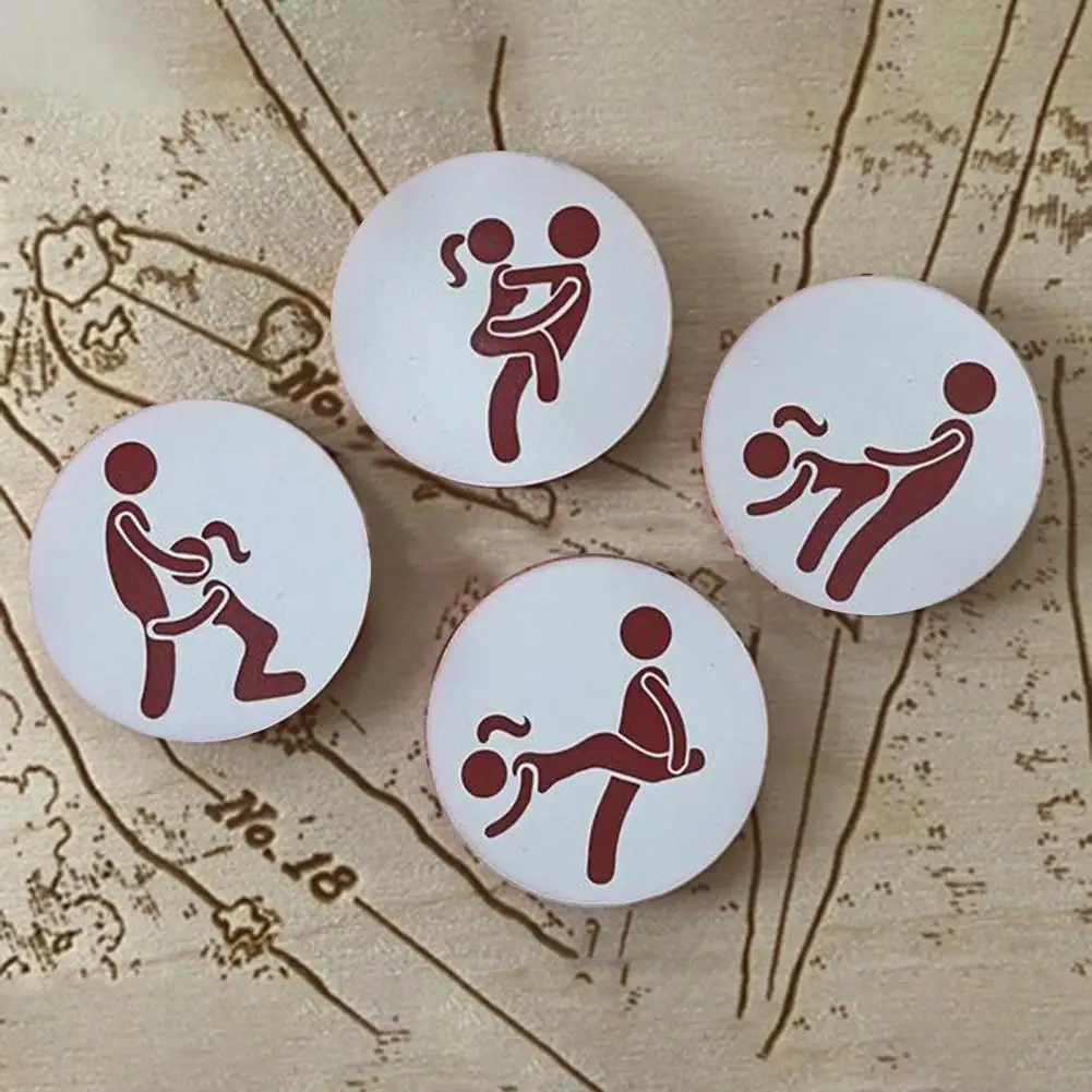 4Pcs/Set Position Marker Tools Easy to Install Golf Ball Markers Innovative Wooden Golf Ball Markers
