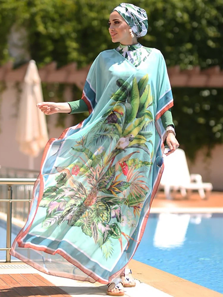 Burkini Cover Ups For Women Muslim Swimwear Modest Plus Size Swimsuit Swimming Suit Islamic Fashion Long