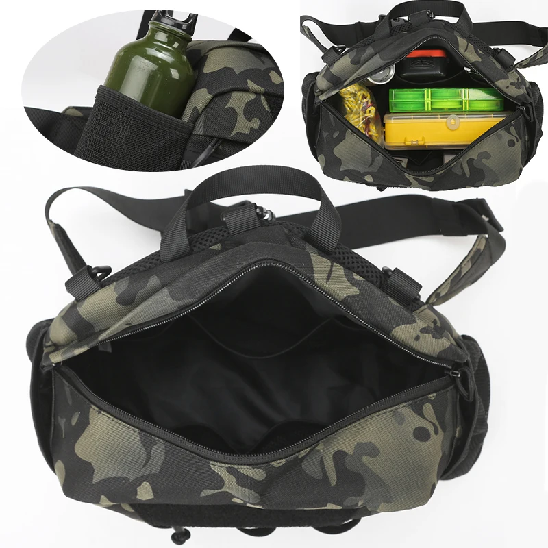Oxford Tactical Vest Backpack for Men Outdoor Hiking Camping