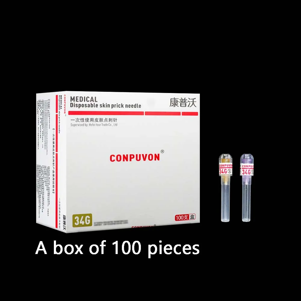

34G Medical Disposable Pricking Needle Cosmetic Micro Adjustment Operation Water Light Needle Syringe Small Needle