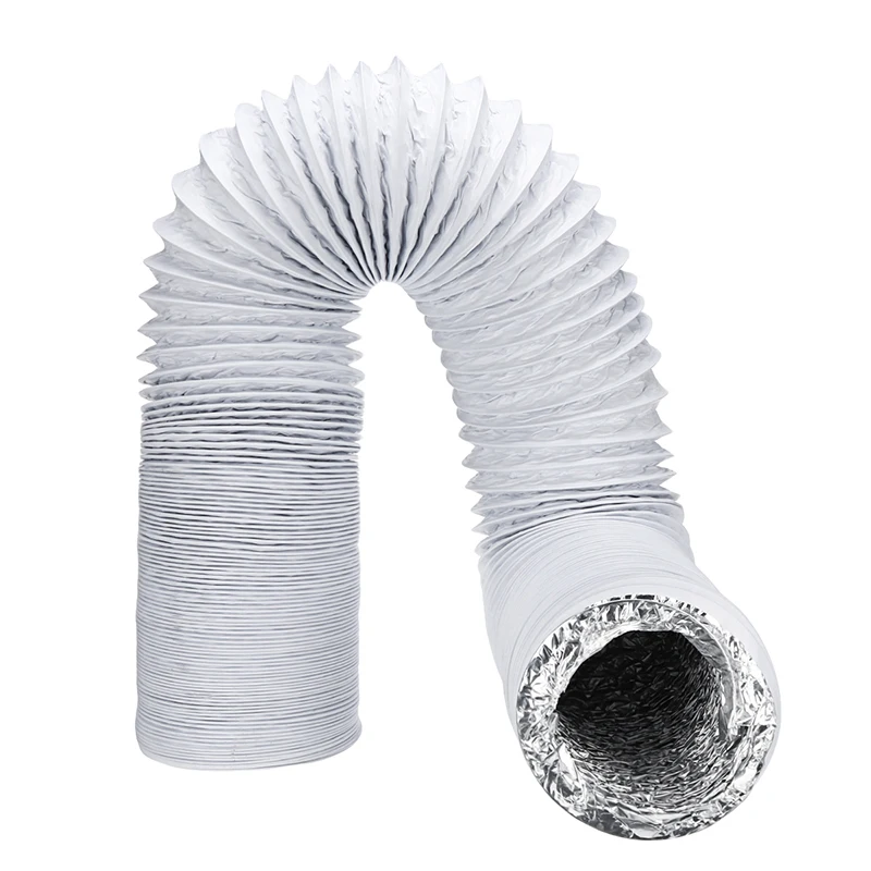 Aluminum Foil Duct 1.56m Hose Pipes Fittings Kitchen Flexible Exhaust