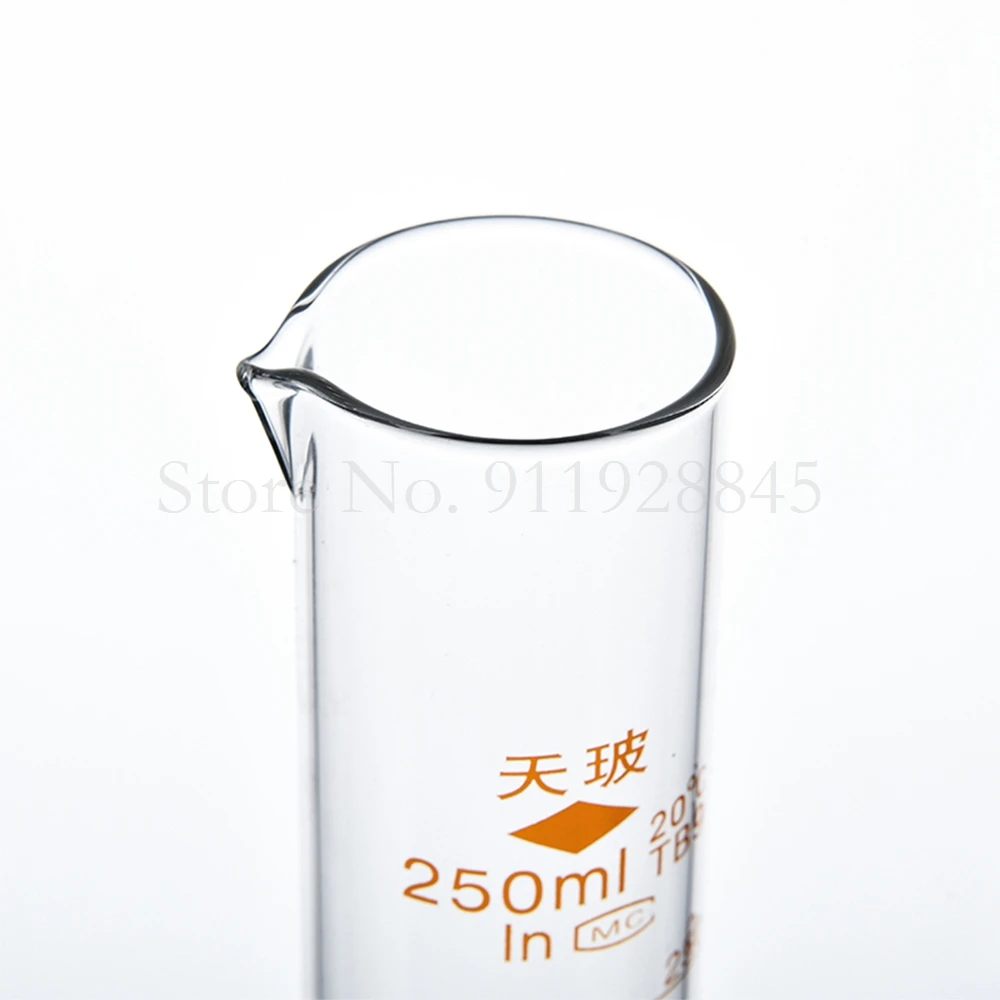 Lab Scaled Measuring Cylinder 5ml To 1000ml Thicken Glass Measurement Container 1pcs