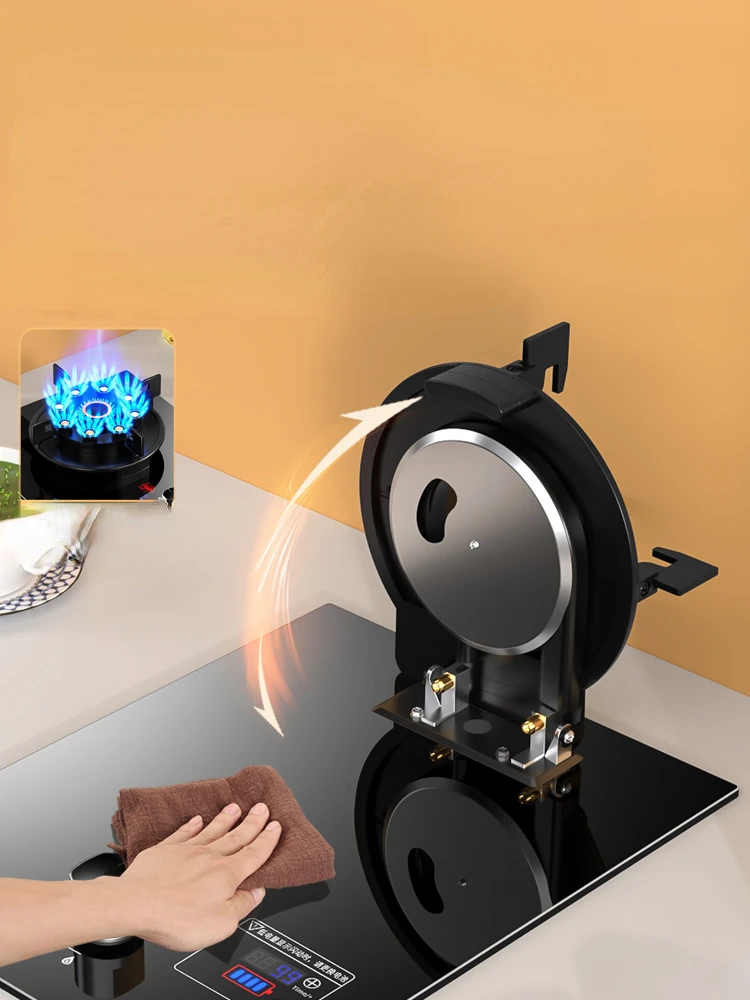 High-power Clamshell Stove Head Design Gas Single Stove Household Liquefied Gas Stove Desktop Stainless Steel Natural Gas Stove