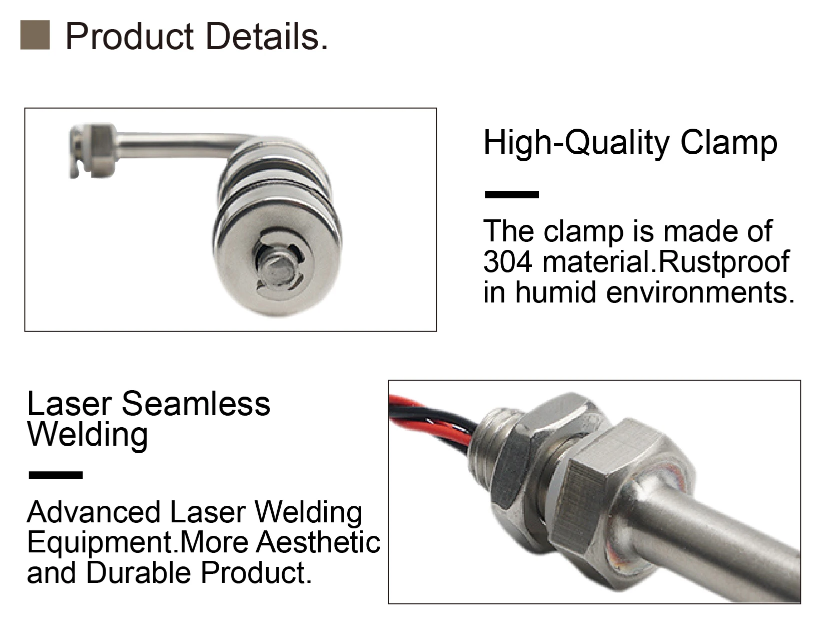AC220V Side Mount Float Level Switch Stainless Steel 304/316 Liquid Water Tank S