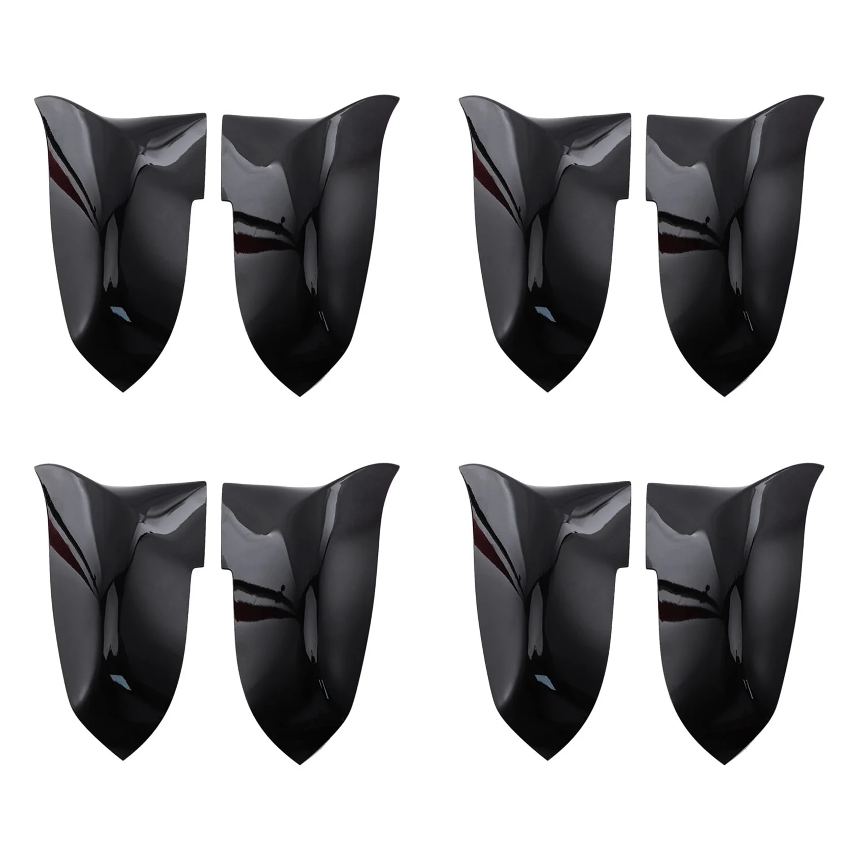 

4X for Bmw F20 F21 F87 M2 F23 F30 F36 X1 E84 Gloss Black Side Mirror Cover Cap Rearview -M4 Style(Bright Black)