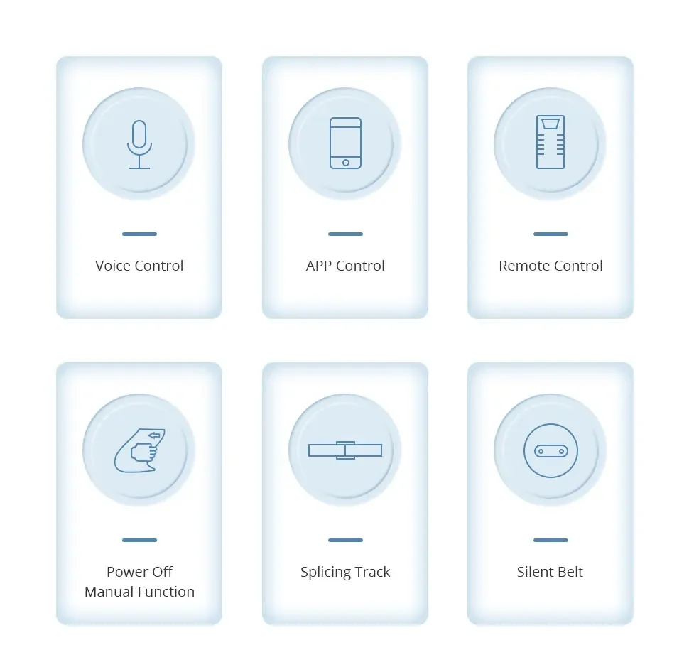 Matter WiFi Smart Electric Curtain Motor with Sliding Track Allow HomeKit SmartT
