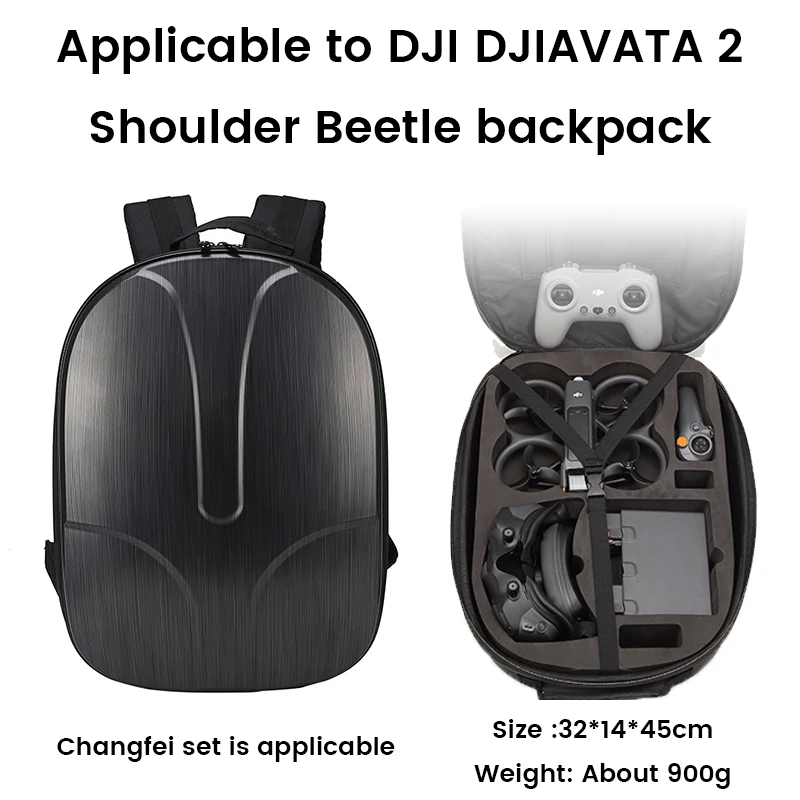 Drone Backpack Storage Bag DJI Avata 2 Large Capacity Hardshell Accessories
