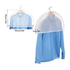 6 Pcs Clear Garment Bag Suit Bags Hanging Dust-Proof Clothes Cover Bag with Zipper for Suit, Coat, Dress Closet Clothes Storage 2