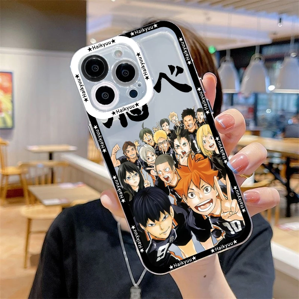Anime Volleyball Boy Haikyuu Phone Case For iPhone 15 14 13 12 11