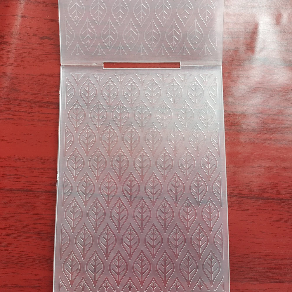 Boat Leaves Scrapbooking Plastic Embossing Folder for Scrapbooking Photo Album Paper Crafts