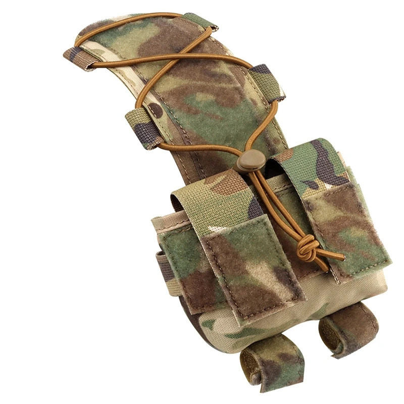 Tactical Helmet Pouch Tactical Helmet Pouch Battery Box Counterweight Pouch Remote Battery Helmet Accessory Storage Bag with Hook Loop for Fast