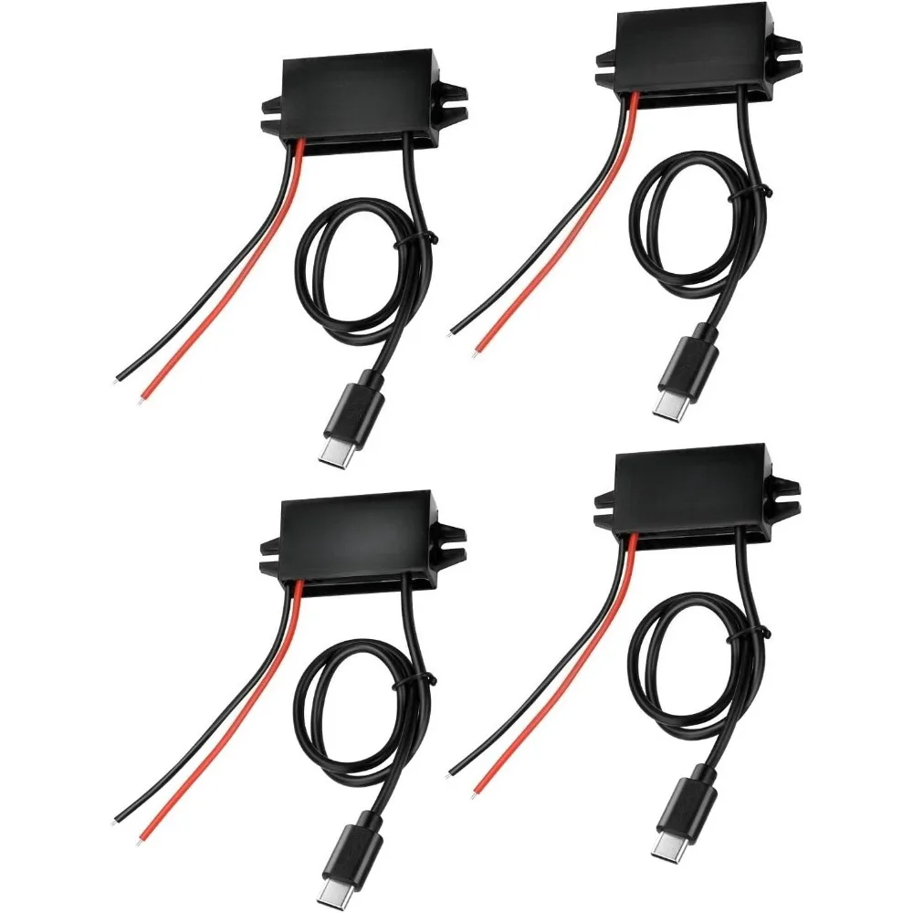 DC-DC 12V/24V-5V USB 스텝다운 컨버터 3A 24W 타입-C 출력 충전..