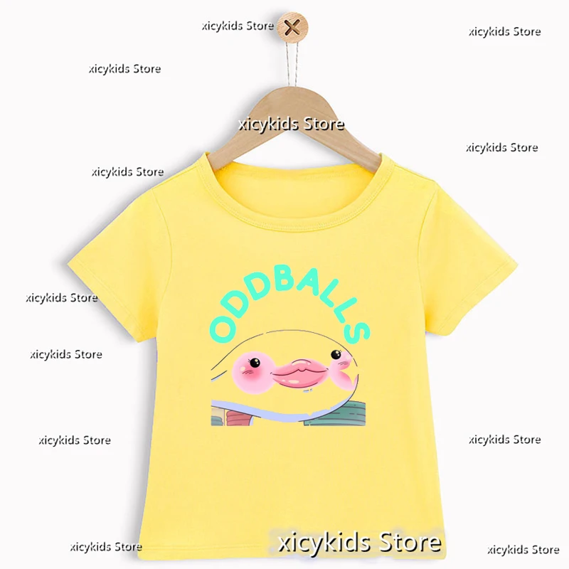 New Arrival Boys T-Shirt Animated Tv Series Oddballs Cartoon Print kids  Tshirts Cute Children'S Clothes Yellow Shirts y2k Tops - AliExpress