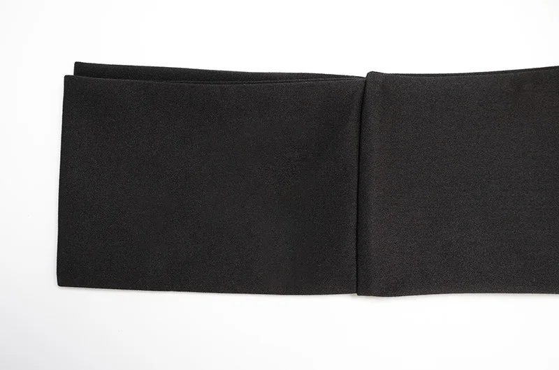 Tornova Sexy Hohl Mini Kleid Für Frauen Schulter Pads Elegante Dünne Lange Hülse Kleid Herbst Neue Hohe Taille Bankett Schwarz Kleid – Detail 10