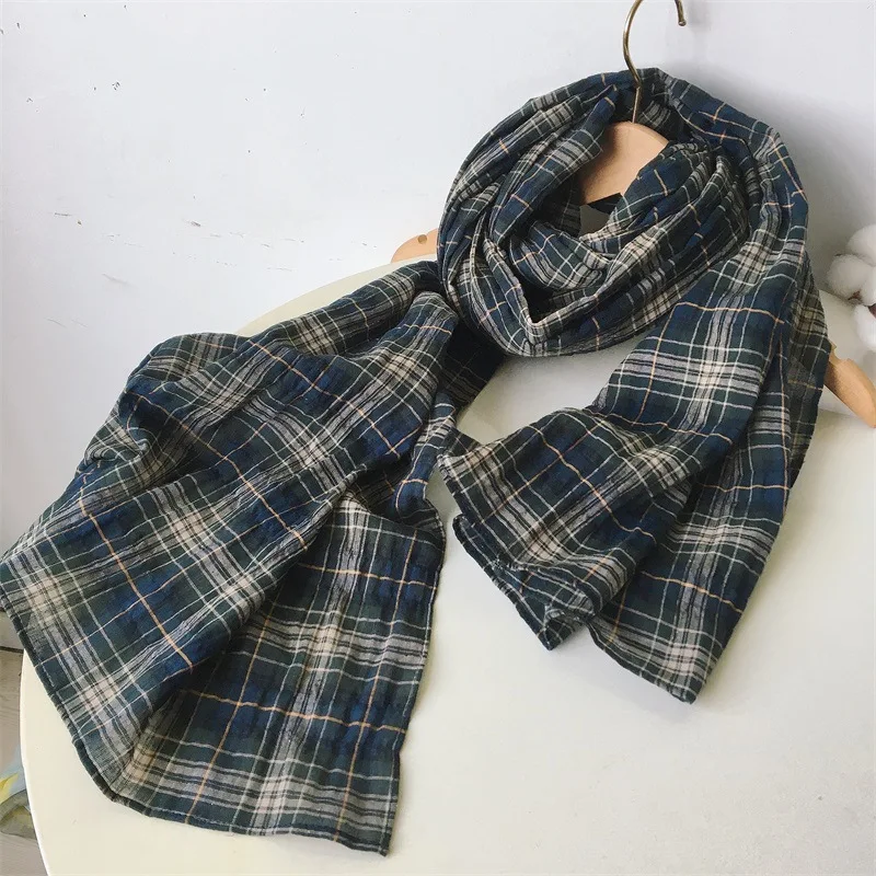 Autunno e inverno cotone classico alla moda plaid unisex sciarpa coppia sciarpe 2