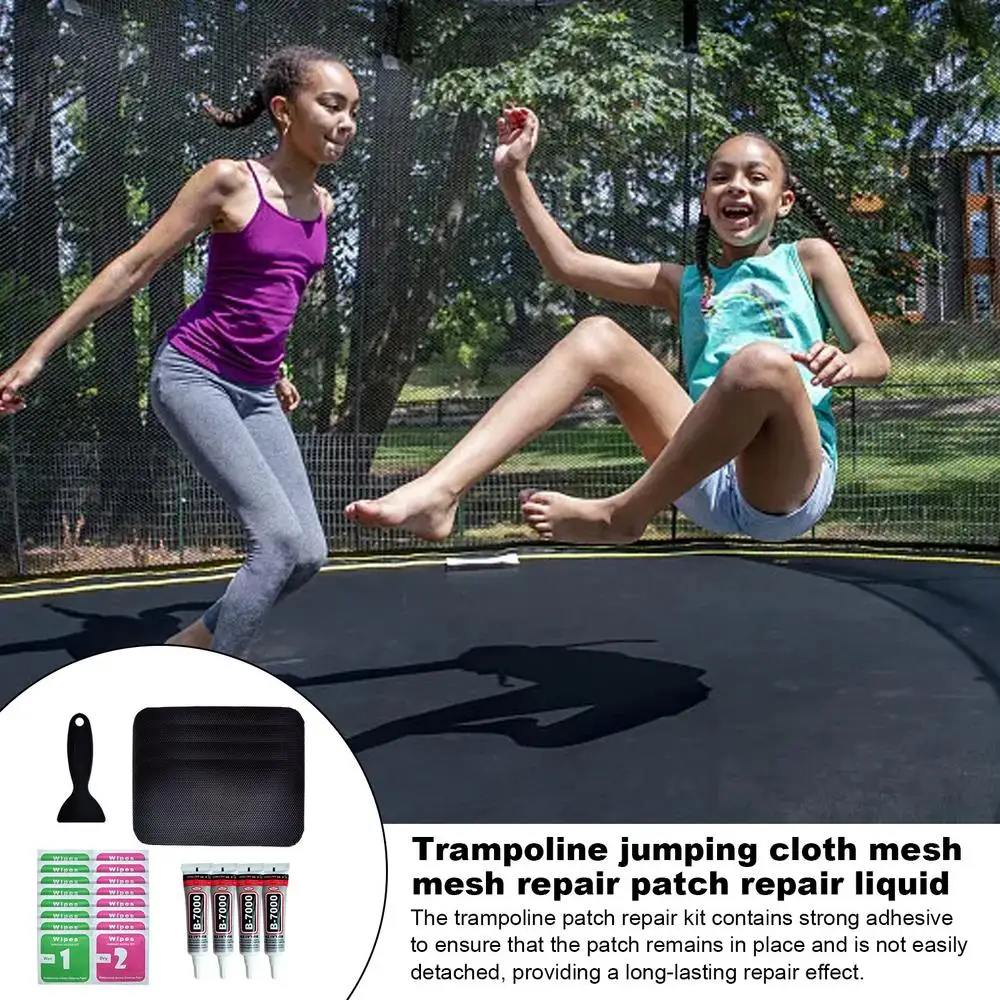 Description Picture 6 of item4pcs Tent Trampoline Patch Repair Kit Portable Professional Strong Adhesive Patches For Mat Tears Holes Repairing Tool Set