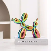 11/21CM Mini Ceramic Balloon Dog Sculpture Abstract Ornament Study Room Statue Home Office Accessories Festival Decoration ﻿ 6