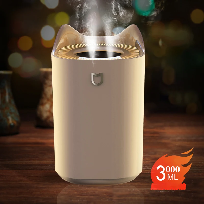 Ultrasonic USB Air Humidifier Double Spray Port Essential Oil