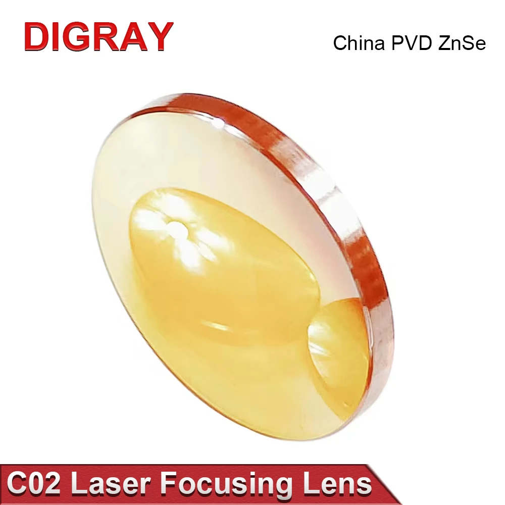 DIGRAY 중국산 Co2 PVD ZnSe 초점 렌즈 직경 12mm18mm19.05mm20mm 초점거리 38.1 50.8 63.5 76.2 101.6mm 레이저 조각 절단 기계용