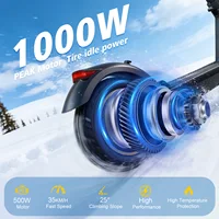 Trottinette électrique AOVOPRO ESMAX PRO/TX01, trottinette électrique 36V25-45KM d'autonomie, trottinette électrique pour adultes, NOUVEAU 2026, moteur de 350W/500W 4