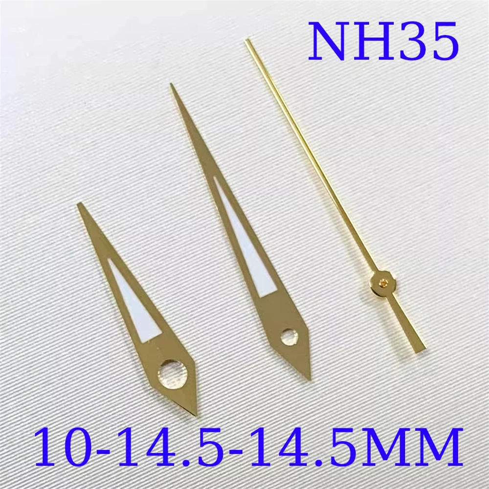 

14.5mm Gold Watch Hands NH35, Green Luminous Pointers for NH35/NH36/4R36 Automatic Movement Men Watch Accessories