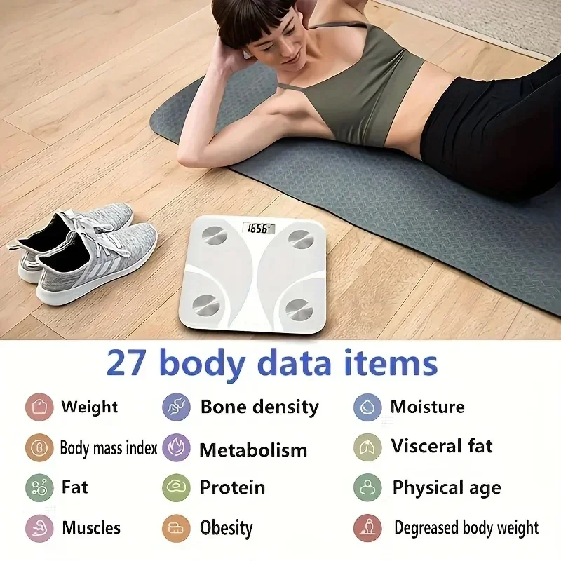 1pc Household weight scale, human ultra precision height weight loss instrument, intelligent Bluetooth body fat scale