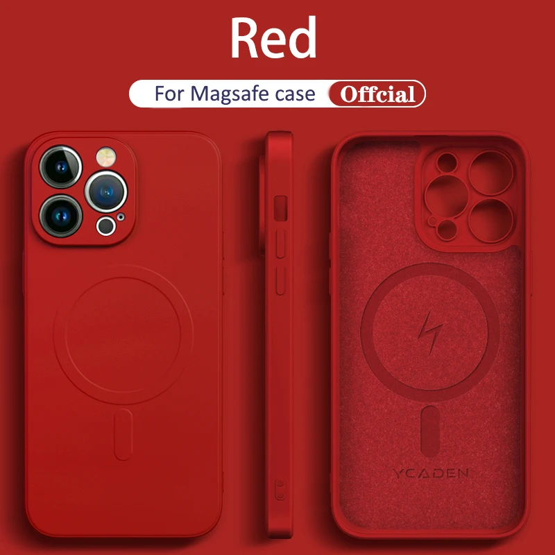 Official Liquid Silicone Magnetic Wireless Charging Case - Magsafe Compatible Cover