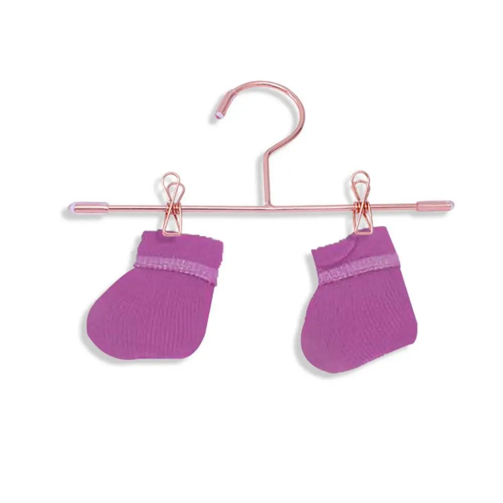 5PCS Gold Silver Doll Clothes Hangers Doll Accessories 75mm/120mm Miniature Hanger Mini Wardrobe Metal Mini Trouser Sock Clips