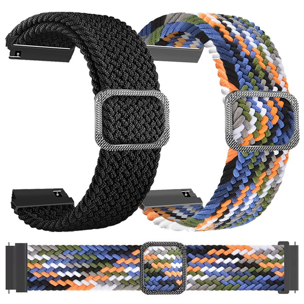 Elastic Nylon Sports Bracelet - 20mm 22mm Bands, Universal Fit