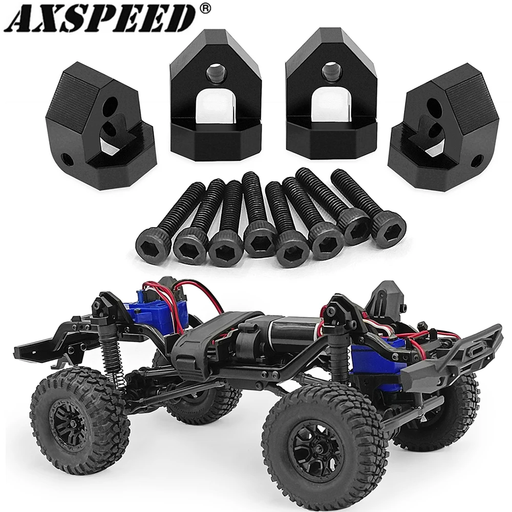 Axspeed 4Pcs Metal Shock Towers Anteriore E Posteriore Aumenta Shock Mount Per 1/18 Rc Crawler Car Trx4M Bronco Defender Parts