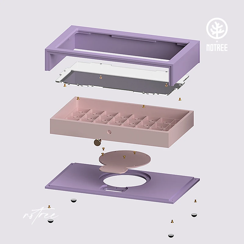 Echome-custom 3d Printing Keycap Storage Box Gaveta Organizador Perfil Cereja Metal Resina Keycap Dust Box Decoração Desktop - Imagem 4