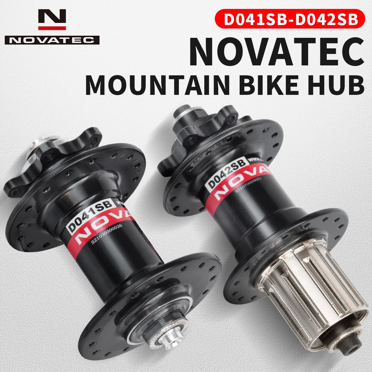 Novatec 자전거 허브 D041SB D042SB 스틸 FreeHub MTB 자전거 허브 디스크 브레이크 박스 휠 허브, 32 홀 호환 8/9/10/11 속도