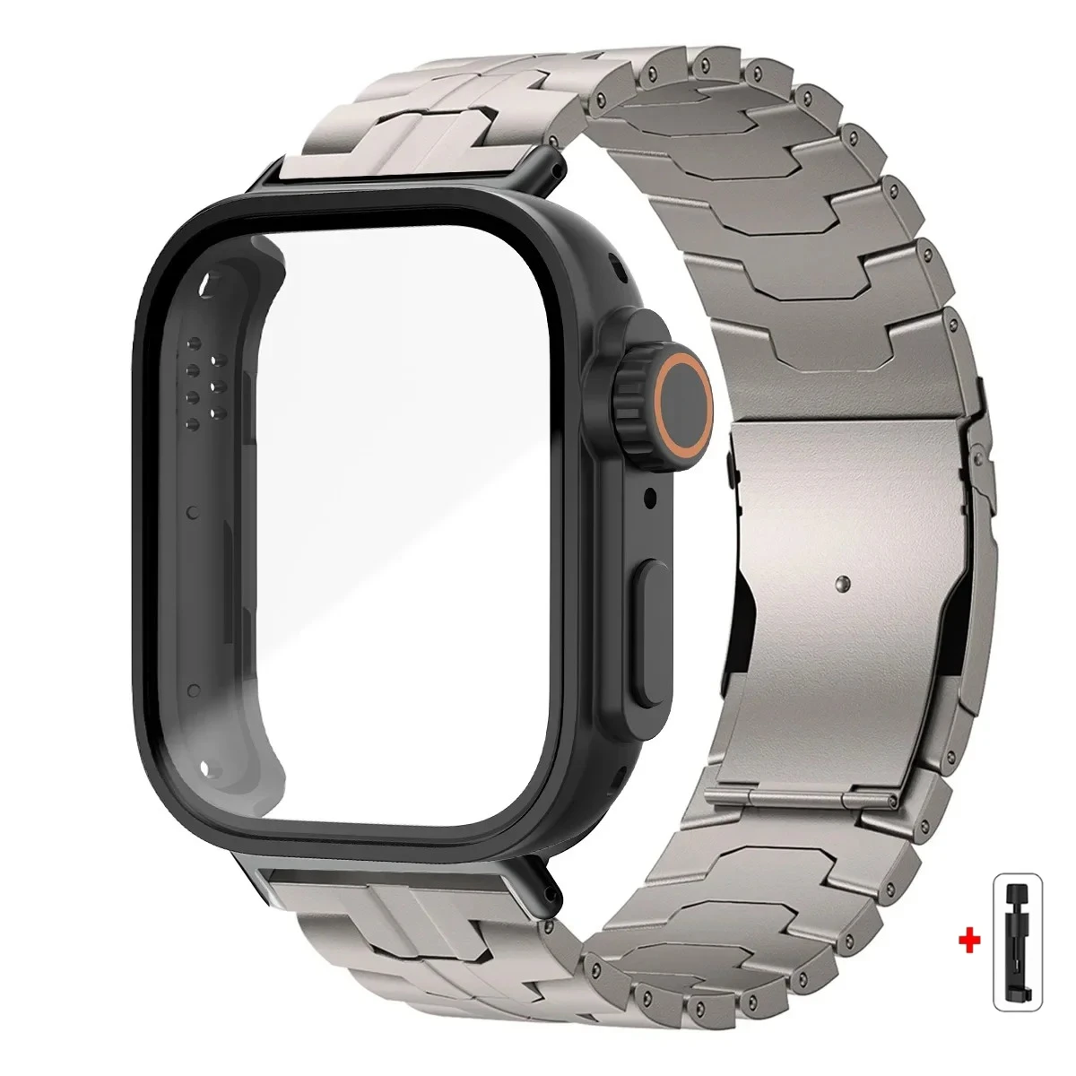 Ultra PC Cover Wristband with Stainless Steel Band