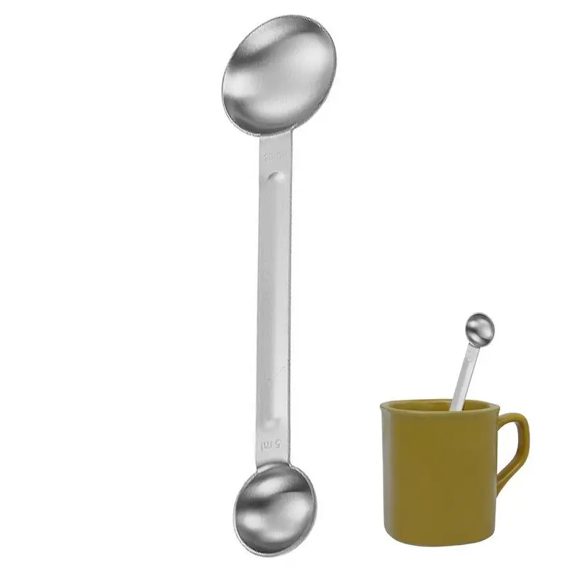 Coffee Scoop Tea Measuring Spoon Double End Sugar Spoon Tablespoon Stainless Steel Kitchen tool